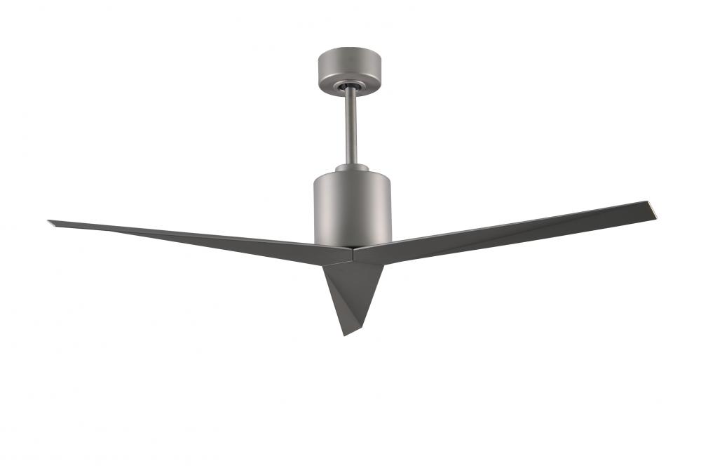 Eliza 3-blade paddle fan in Brushed Nickel finish with brushed nickel all-weather ABS blades. Opti
