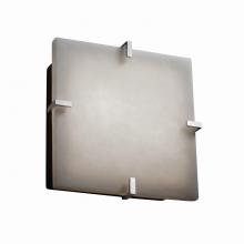 Justice Design Group CLD-5555-CROM - Clips 12" Square Flush-Mount