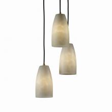 Justice Design Group CLD-8864-28-DBRZ - Small 3-Light Cluster Pendant