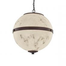 Justice Design Group FAL-8040-DBRZ - Imperial 17" Hanging Globe