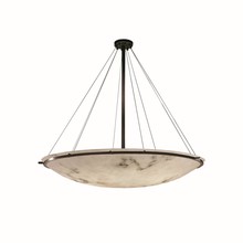 Justice Design Group FAL-9699-35-DBRZ - 60" Round Pendant Bowl w/ Ring