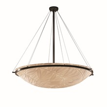 Justice Design Group PNA-9697-35-BMBO-DBRZ - 48" Round Pendant Bowl w/ Ring