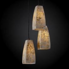 Justice Design Group ALR-8864-28-DBRZ - Small 3-Light Cluster Pendant