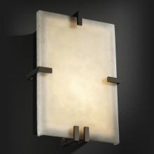 Justice Design Group CLD-5551-CROM - Clips Rectangle Wall Sconce (ADA)