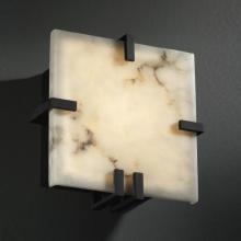 Justice Design Group FAL-5550-CROM - Clips Square Wall Sconce (ADA)