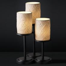 Justice Design Group POR-8797-10-BANL-DBRZ - Dakota 3-Light Table Lamp