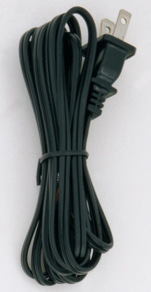 8 Foot Cord With Plug; Black Finish