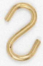 Satco Products Inc. 90/010 - Brass Plated S-Hook; 1-5/8"
