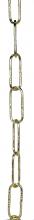 Satco Products Inc. 90/078 - Specialty Chain; Spanish Type Polished Brass Finish; 1 Yard Length; 100 Yards/Carton; 15lbs Max