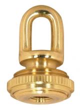Satco Products Inc. 90/2295 - 1/8 IP Cast Brass Screw Collar Loop With Ring; Fits 1" Canopy Hole; 1-1/8" Ring Diameter;