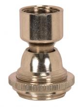 Satco Products Inc. 90/2337 - Solid Brass Large Hang Straight Swivel; 1/4 F Top And Bottom; 1-1/16" Ring Nut To Seat;