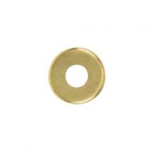 Satco Products Inc. 90/360 - Steel Check Ring; Curled Edge; 1/8 IP Slip; Brass Plated Finish; 7/8" Diameter