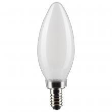 Satco Products Inc. S21831 - 5.5 Watt B11 LED; Frosted; Candelabra Base; 5000K; 500 Lumens; 120 Volt; 2-Pack