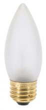 Satco Products Inc. S3734 - 25 Watt B11 Incandescent; Frost; 1500 Average rated hours; 200 Lumens; Medium base; 120 Volt; 2-Card