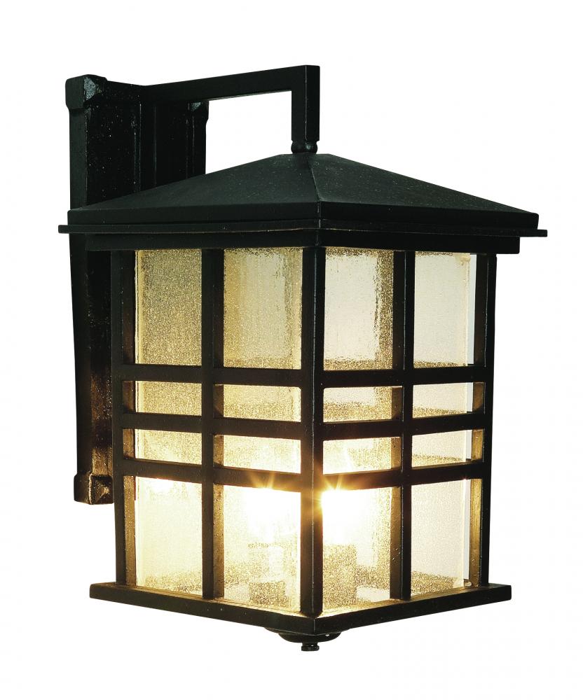 Huntington 3-Light Craftsman Inspired Seeded Glass Wall Lantern
