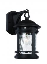Trans Globe 40370 BK - Boardwalk Collection 1-Light, Hook Hanging Wall Lantern with Water Glass