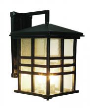 Trans Globe 4637 BK - Huntington 3-Light Craftsman Inspired Seeded Glass Wall Lantern