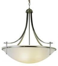 Trans Globe 8177 BN - Vitalian Collection, Metal Trimmed Glass Bowl, Indoor Hanging Pendant Light