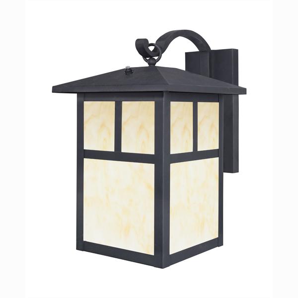 One-Light Outdoor Wall Lantern with Dusk to Dawn Sensor
