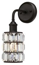 Westinghouse 6337500 - 1 Light Wall Fixture Oil Rubbed Bronze Finish Crystal Prism Glass