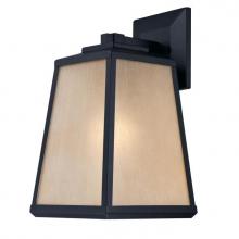 Westinghouse 6359400 - Wall Fixture Matte Black Finish Amber Seeded Glass