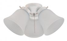 Westinghouse 7784700 - LED Cluster Ceiling Fan Light Kit White Finish Frosted Ribbed Glass