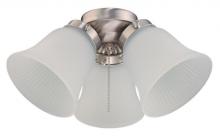 Westinghouse 7784900 - LED Cluster Ceiling Fan Light Kit Brushed Nickel Finish Frosted Ribbed Glass