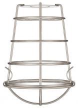 Westinghouse 8505200 - Brushed Nickel Finish Cage Shade with Latched Bottom
