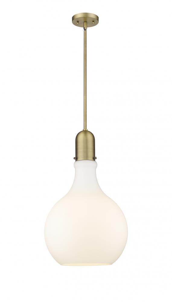 Amherst - 1 Light - 14 inch - Brushed Brass - Cord hung - Pendant