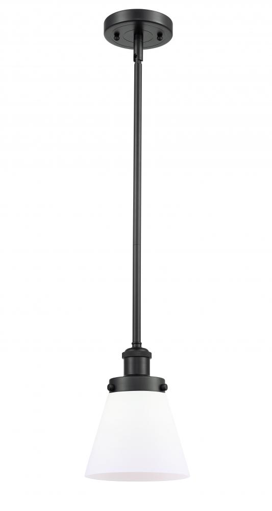 Cone - 1 Light - 6 inch - Matte Black - Mini Pendant