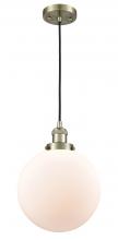 Innovations Lighting 201C-AB-G201-10 - Beacon - 1 Light - 10 inch - Antique Brass - Cord hung - Mini Pendant