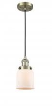 Innovations Lighting 201C-AB-G51 - Bell - 1 Light - 5 inch - Antique Brass - Cord hung - Mini Pendant
