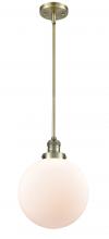 Innovations Lighting 201S-AB-G201-10 - Beacon - 1 Light - 10 inch - Antique Brass - Stem Hung - Mini Pendant