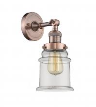 Innovations Lighting 203-AC-G182 - Canton - 1 Light - 7 inch - Antique Copper - Sconce