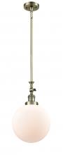 Innovations Lighting 206-AB-G201-10 - Beacon - 1 Light - 10 inch - Antique Brass - Stem Hung - Mini Pendant