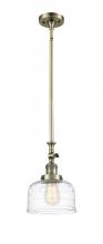 Innovations Lighting 206-AB-G713 - Bell - 1 Light - 8 inch - Antique Brass - Stem Hung - Mini Pendant