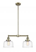 Innovations Lighting 209-AB-G713 - Bell - 2 Light - 21 inch - Antique Brass - Stem Hung - Island Light