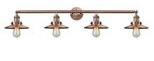 Innovations Lighting 215-AC-M3 - Railroad - 4 Light - 44 inch - Antique Copper - Bath Vanity Light