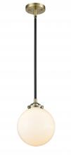 Innovations Lighting 284-1S-BAB-G201-8 - Beacon - 1 Light - 8 inch - Black Antique Brass - Cord hung - Mini Pendant