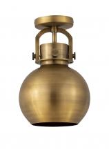 Innovations Lighting 410-1F-BB-M410-8BB - Newton Sphere - 1 Light - 8 inch - Brushed Brass - Flush Mount