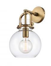 Innovations Lighting 410-1W-BB-G410-8CL - Newton Sphere - 1 Light - 8 inch - Brushed Brass - Sconce