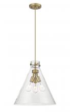 Innovations Lighting 410-3PL-BB-G411-18CL - Newton Cone - 3 Light - 18 inch - Brushed Brass - Cord hung - Pendant