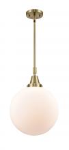 Innovations Lighting 447-1S-AB-G201-12 - Beacon - 1 Light - 12 inch - Antique Brass - Mini Pendant
