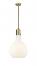 Innovations Lighting 492-1S-BB-G581-14 - Amherst - 1 Light - 14 inch - Brushed Brass - Cord hung - Pendant