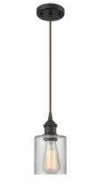 Innovations Lighting 516-1P-OB-G112 - Cobbleskill - 1 Light - 5 inch - Oil Rubbed Bronze - Cord hung - Mini Pendant