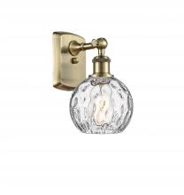 Innovations Lighting 516-1W-AB-G1215-6 - Athens Water Glass - 1 Light - 6 inch - Antique Brass - Sconce