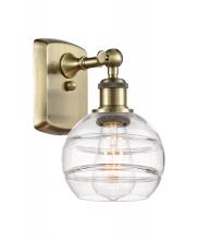 Innovations Lighting 516-1W-AB-G556-6CL - Rochester - 1 Light - 6 inch - Antique Brass - Sconce
