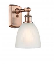 Innovations Lighting 516-1W-AC-G381 - Castile - 1 Light - 6 inch - Antique Copper - Sconce
