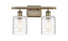 Innovations Lighting 516-2W-AB-G1113 - Cobbleskill - 2 Light - 15 inch - Antique Brass - Bath Vanity Light