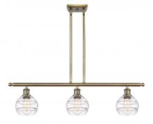 Innovations Lighting 516-3I-AB-G556-6CL - Rochester - 3 Light - 36 inch - Antique Brass - Cord hung - Island Light